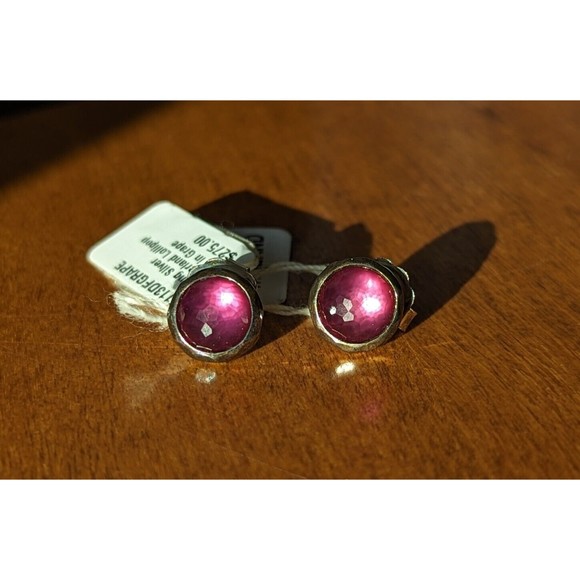 Ippolita Earrings Sterling Silver Wonderland Lollipop Studs Grape MSRP $275 - Picture 6 of 11